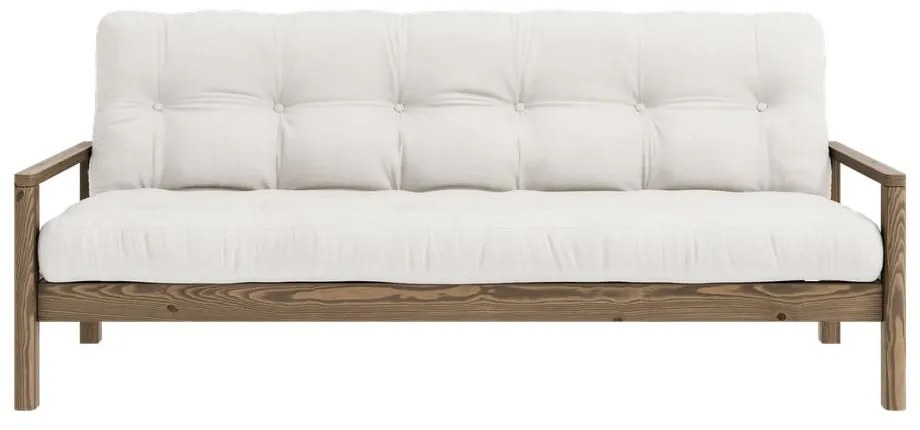 Kremowa rozkładana sofa 205 cm Knob – Karup Design