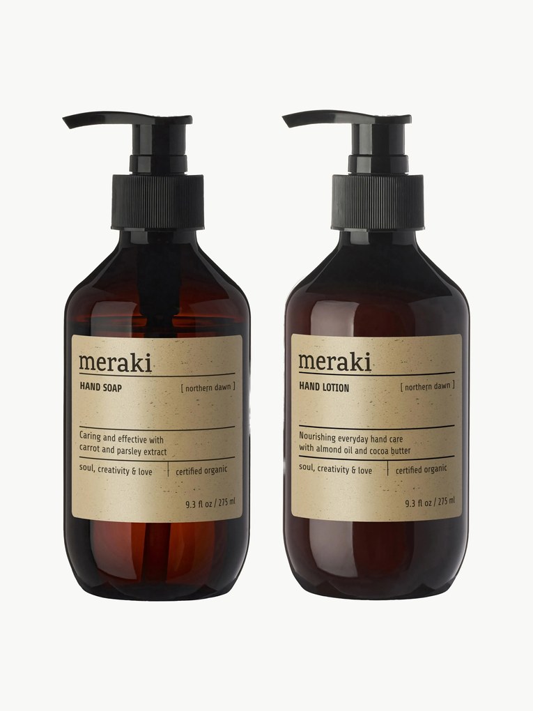 Komplet upominkowy do pielęgnacji dłoni Northern Dawn (pomarańcza, drzewo cedrowe & ocet balsamiczny), 2 elem.