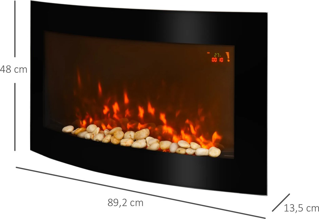 HOMCOM kominek elektryczny piec kominkowy