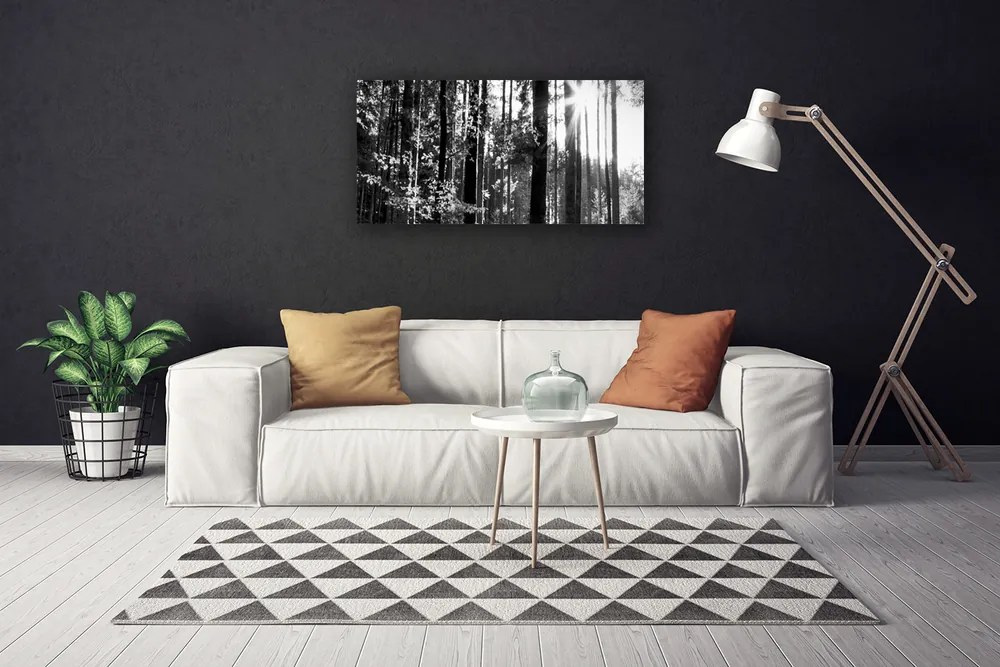 Duży obraz na płótnie Zielone Serce Lasu