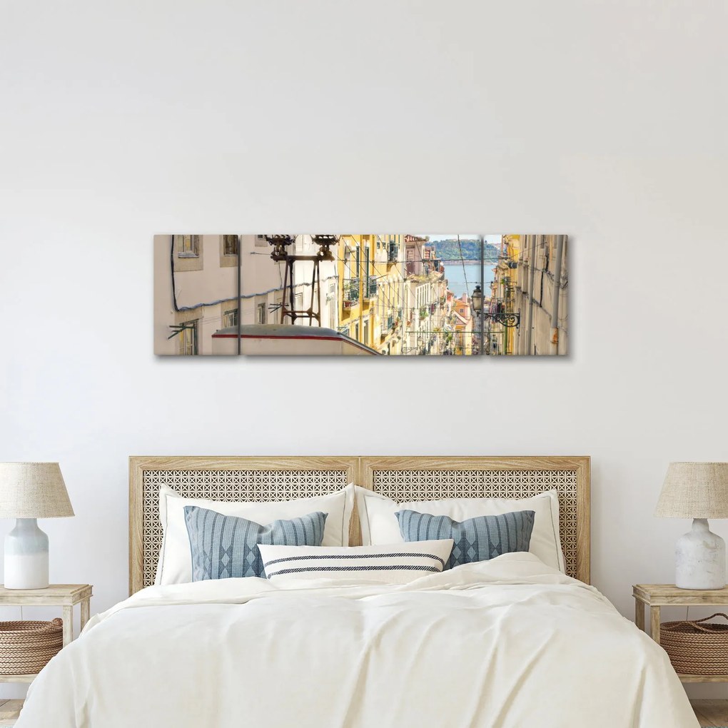 Obraz - Lizbona (170x50 cm)