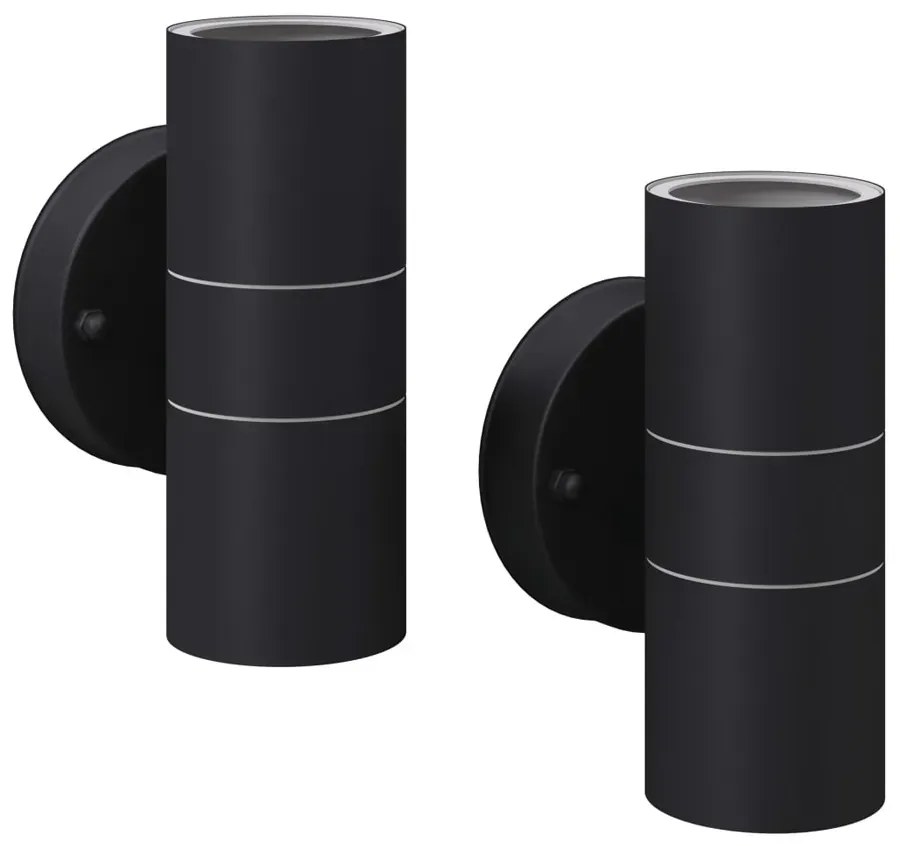 2 zewnętrzne kinkiety w kolorze czarnym - O-006 F4-P40