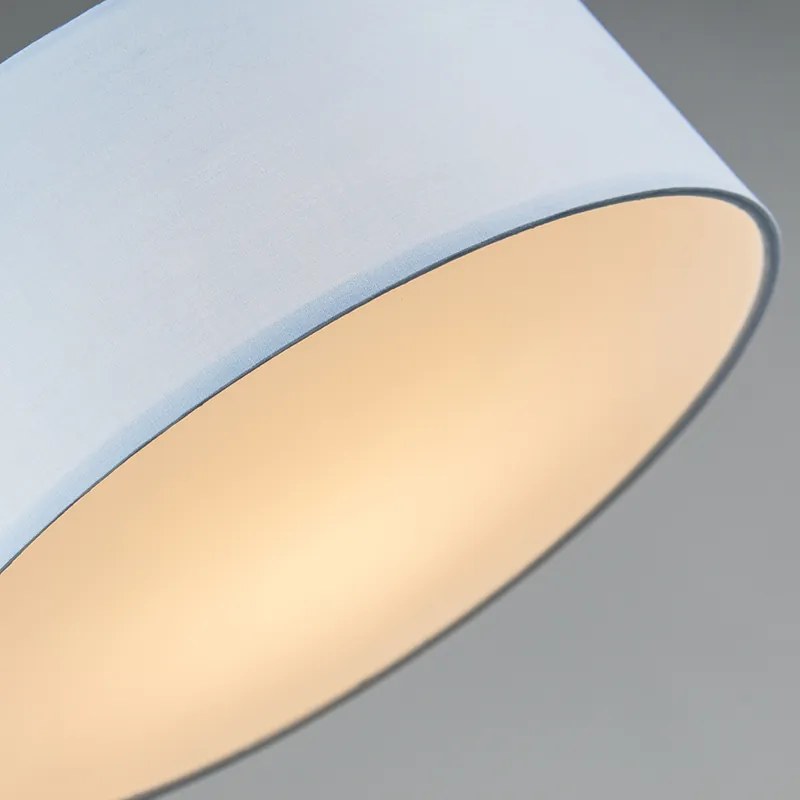 Lampa sufitowa niebieska 30 cm z LED - Drum LED Nowoczesny Oswietlenie wewnetrzne