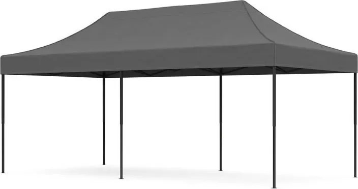 Pawilon ogrodowy 6x3 m szary FGC4 - namiot eventowy automatyczny, regulowana wysokość