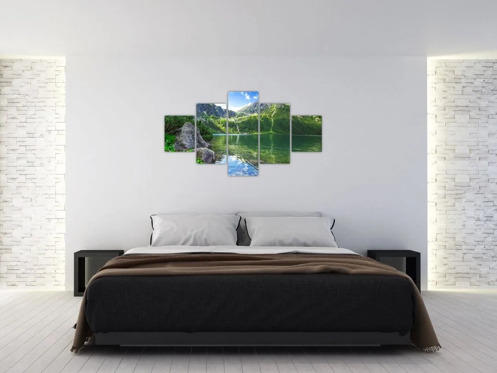 Obraz jeziora w Tatrach (125x70 cm)