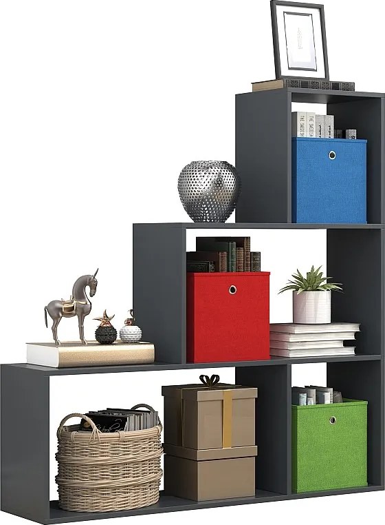 Wood Shelf Room Divider Książki Dubila M