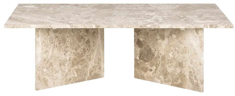 Beżowy marmurowy stolik 70x140 cm Vega – Actona