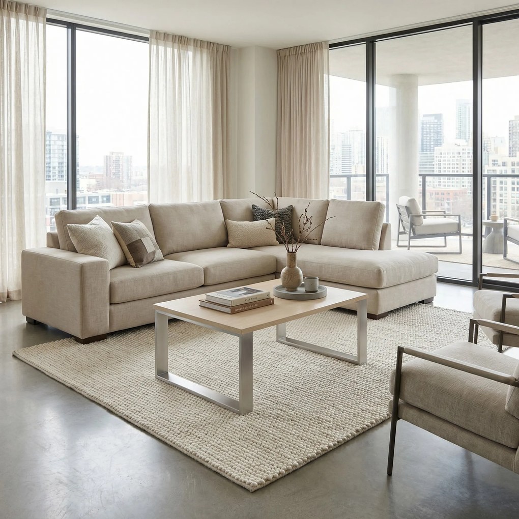 Stolik kawowy STIFF, 100x68 cm, grafit