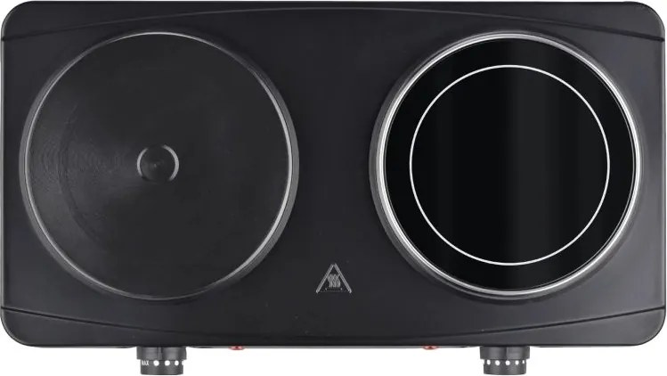 Elektryczna płyta grzejna z dwoma palnikami, 220 - 230 V.