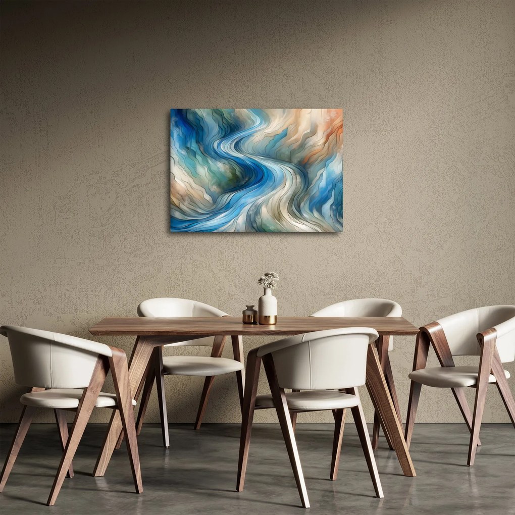 Obraz - Abstrakcyjny nurt (70x50 cm)