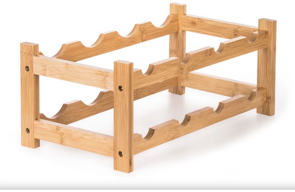 G21 Bambusowy regał na wino, 8 butelek