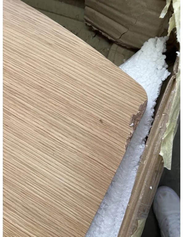 PROMOCJA Stół jadalniany VITRO II z blatem w dekorze dąb 120(160)x80, rozkładany II. jakość