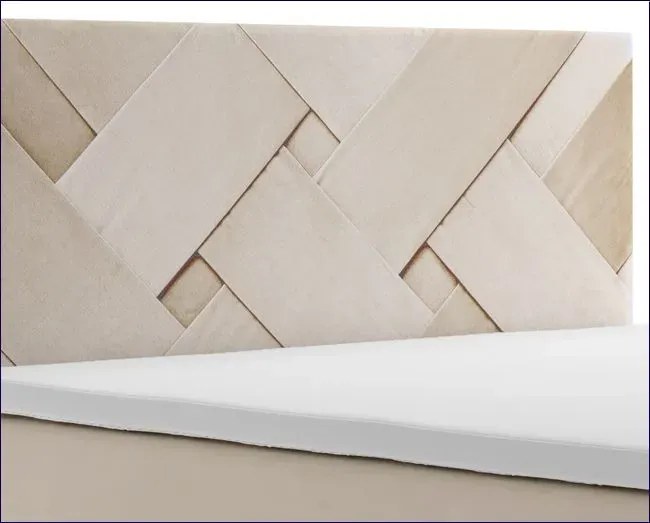 Łóżko boxspring z zagłówkiem Lefika 140x200 Deryl