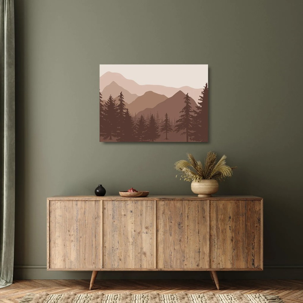 Obraz na szkle - Góry Brunatne N⁰2 (70x50 cm)