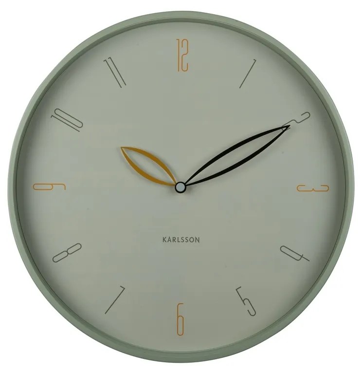 Zegar ścienny Karlsson 6012GR zielony, średnica 40 cm