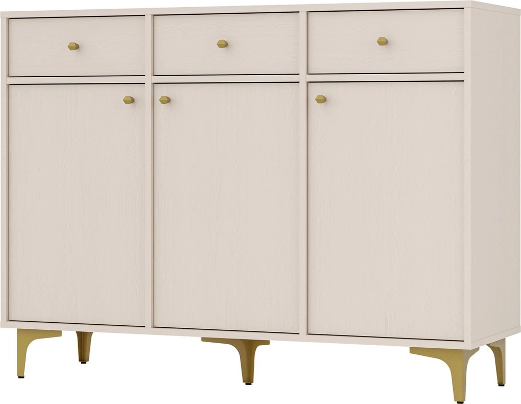 Komoda TORINO 125 cm do Salonu Sypialni Odcienie beżu