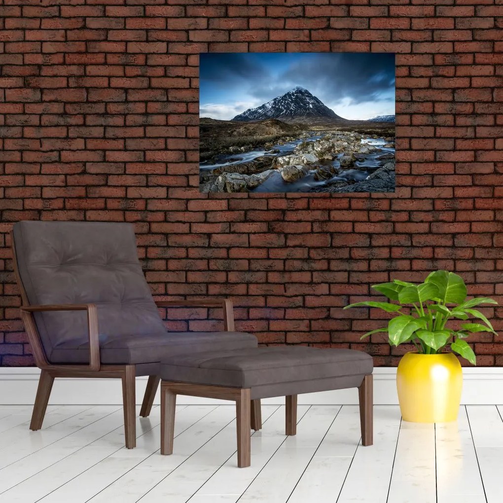 Obraz góry i rzeki (70x50 cm)