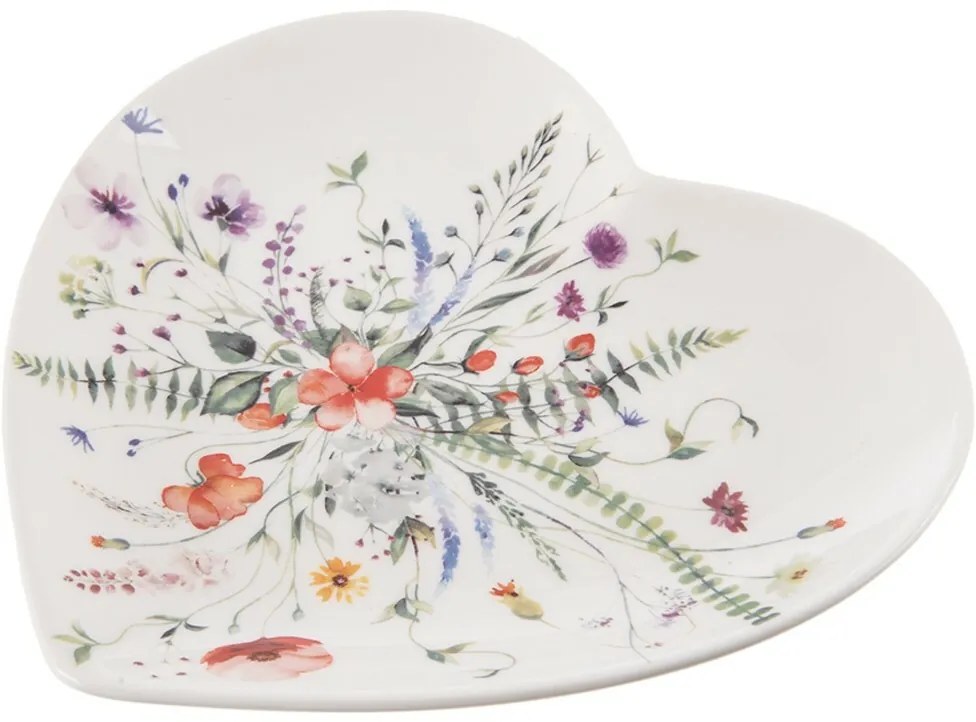 Orion Zestaw porcelanowych talerzyków deserowychMak serce 17,5 x 17 cm, 6 szt.