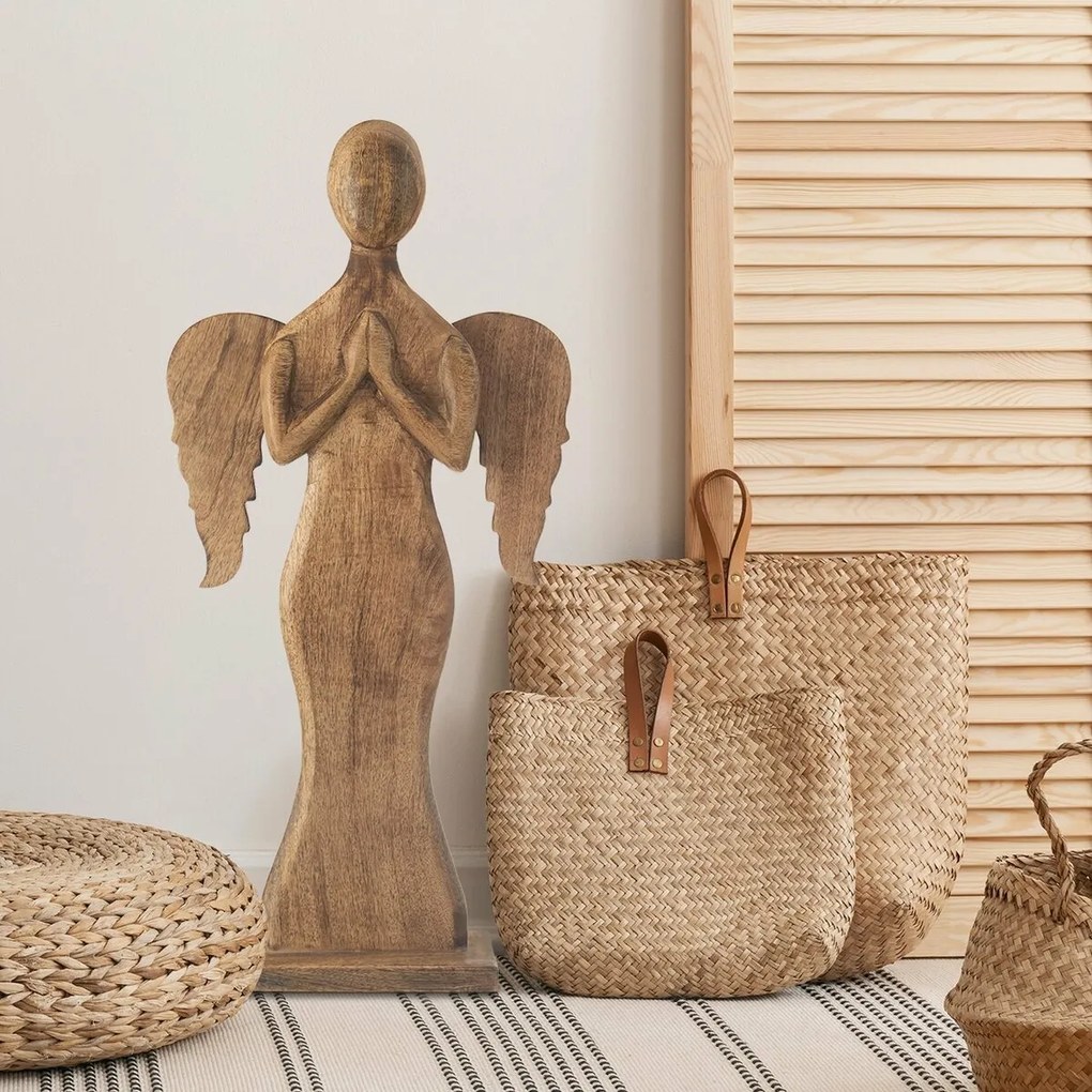 Orion Dekoracja drewniana Anioł, 76,5 cm, S