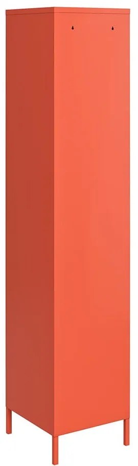 Pomarańczowa metalowa szafka Novogratz Cache, 38x185 cm
