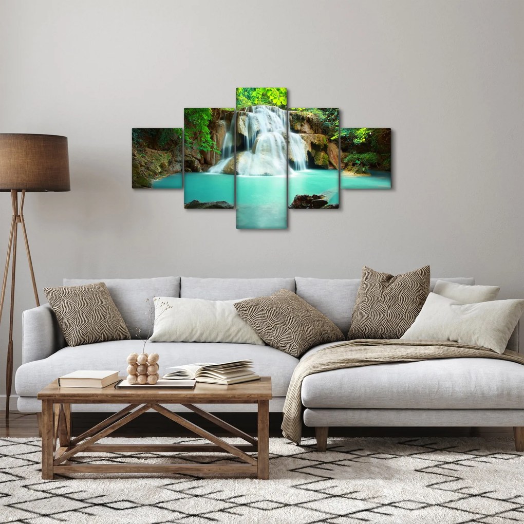 Obraz wodospadów (125x70 cm)