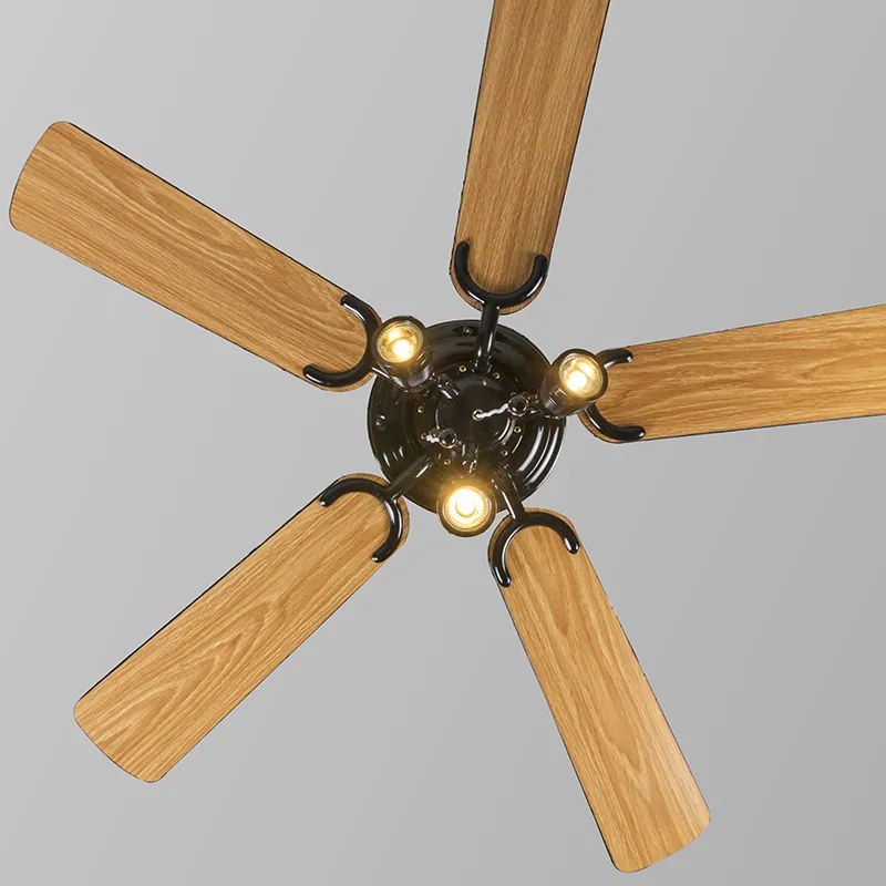 Wentylator sufitowy czarny - Mistral 42