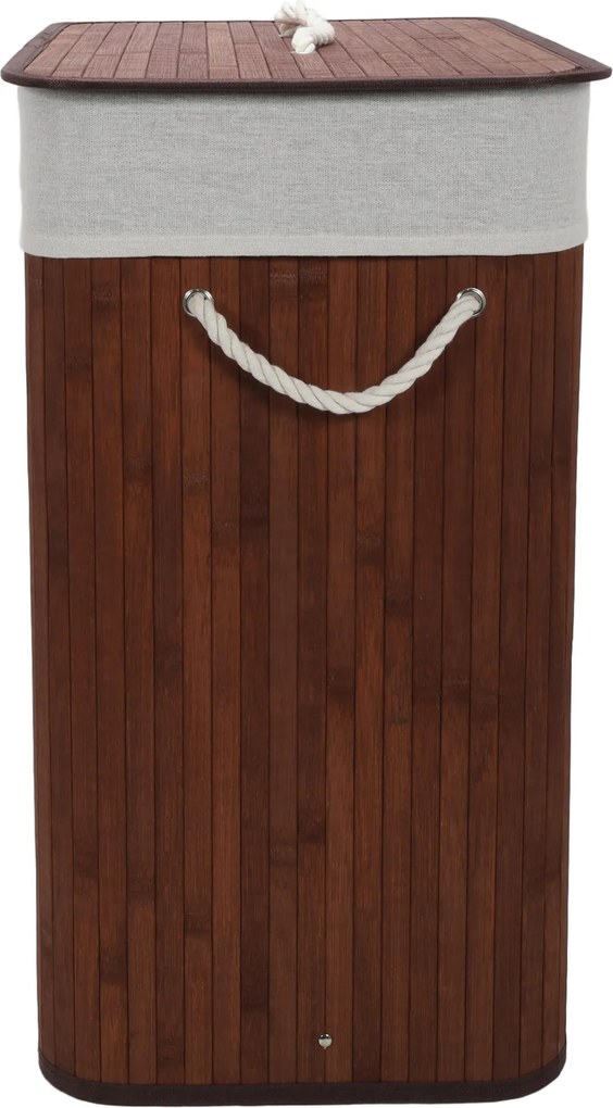 Bambusowy kosz na pranie, dwie komory SVANA, 100 l