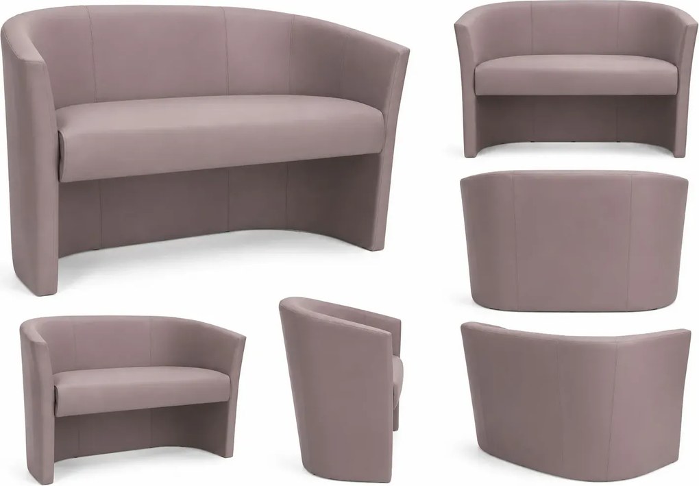 Sofa CLUB tapicerowana tkanina Eko-skóra : Kolor tkaniny - EKO-SKÓRA - 11D, Typ tkaniny - Eko-skóra
