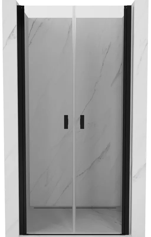 Mexen Mist drzwi prysznicowe uchylne 75 cm, transparent, czarne - 8A7-075-000-70-00