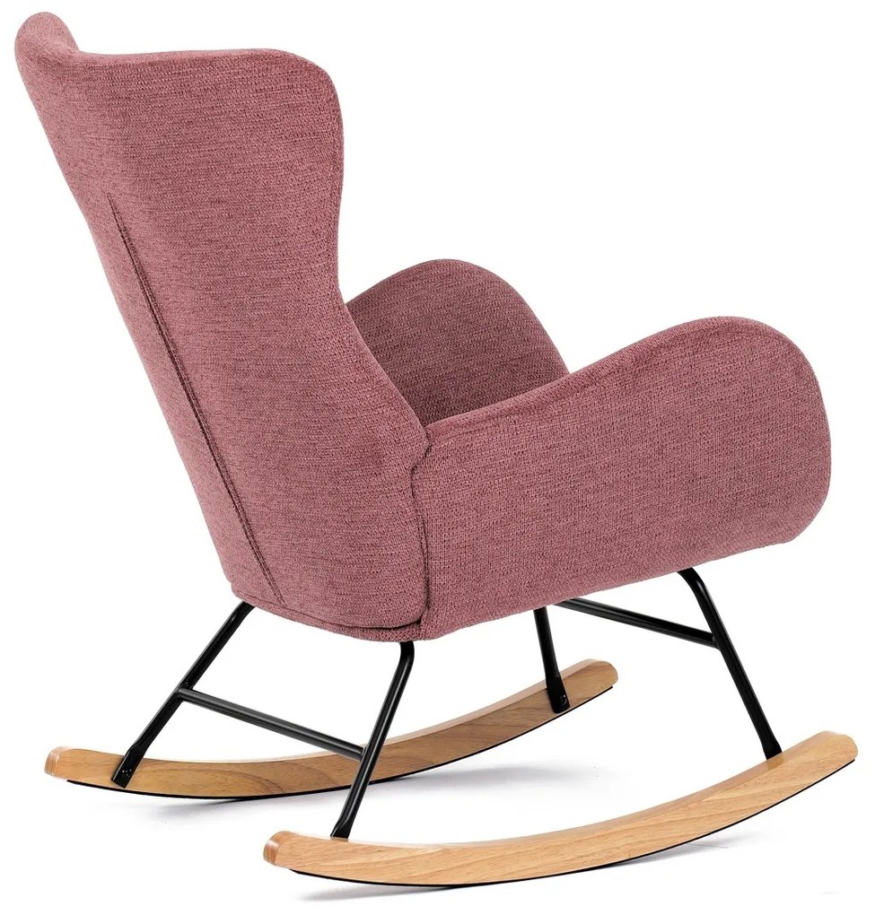 Fotel bujany PINK2, różowy