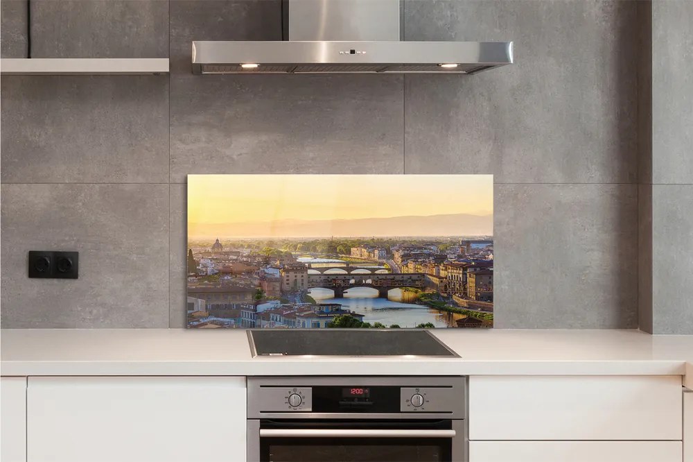 Panel Szklany Poranna Panorama Włoch