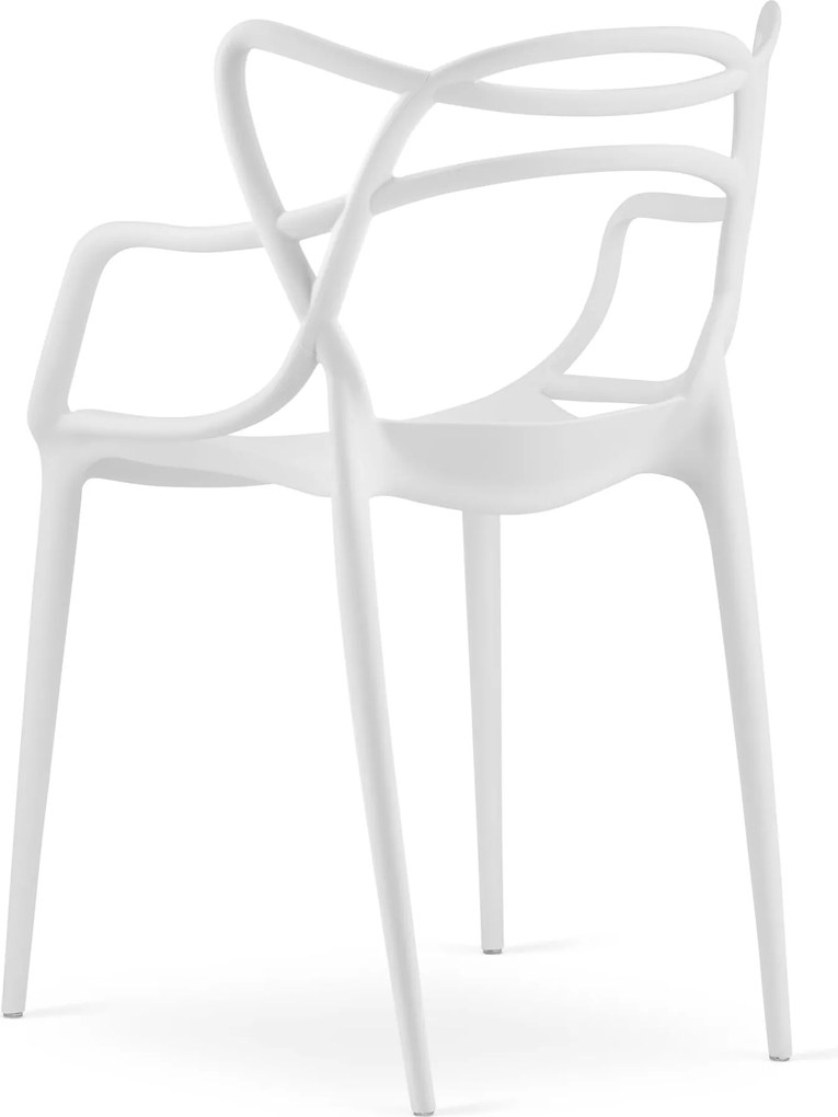 Krzesło białe plastikowe KATO