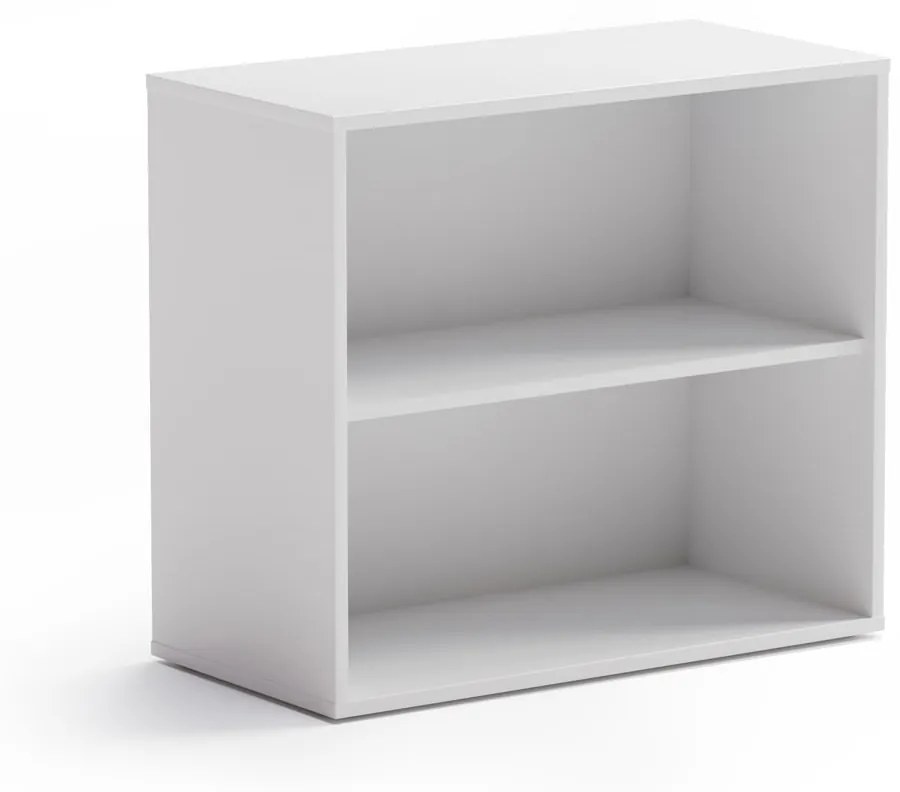 Szafka bez drzwi niska krótka BLOCK Biała
