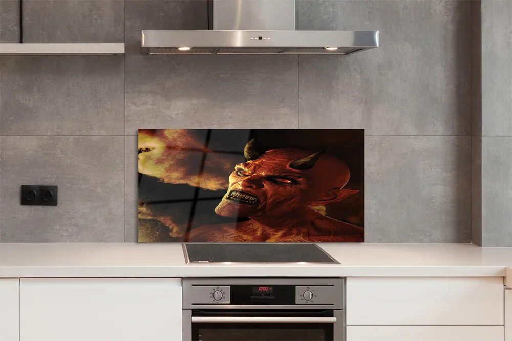 Panel szklany do Kuchni Wizerunek Diabła