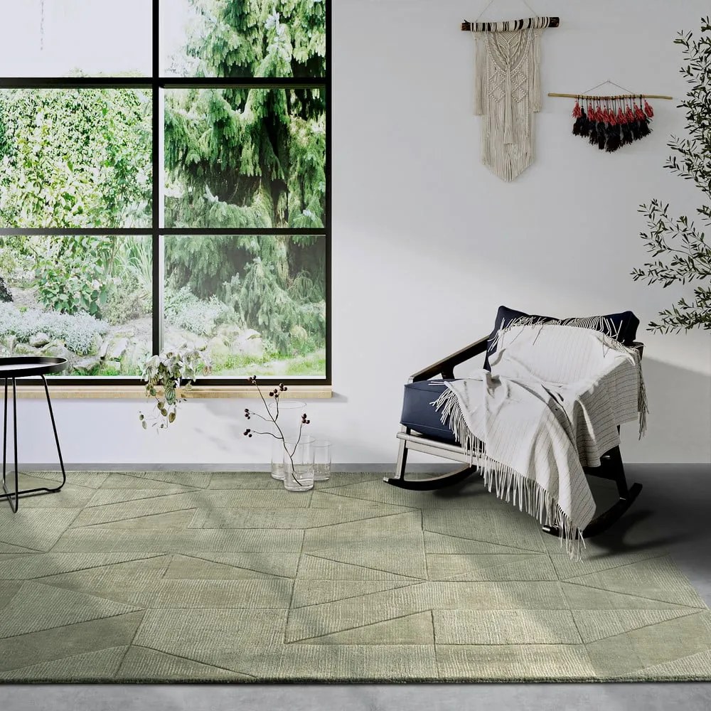 Zielony wełniany dywan tkany ręcznie 190x280 cm Ursule – Villeroy&amp;Boch