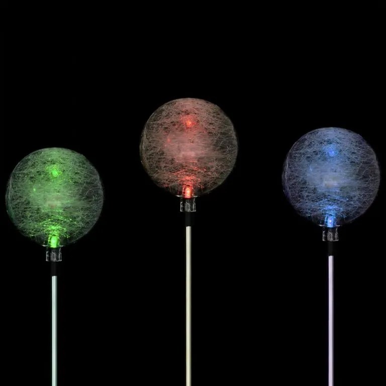 Lampa ogrodowa Garth solarna LED w kształcie kuli (zmienia kolory)