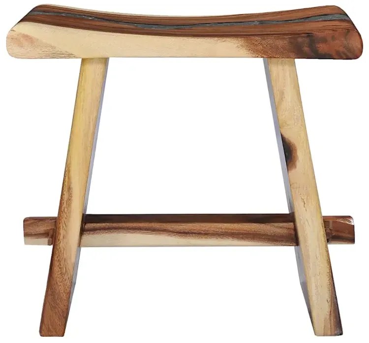 Elegancki stołek ozdobiony poliżywicą P2-B38