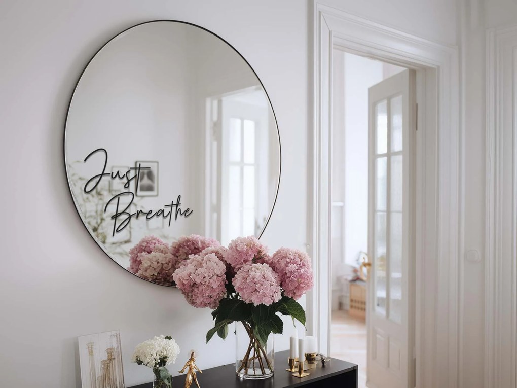Naklejka na lustro S28 – Just Breathe