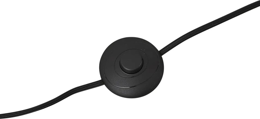 Lampa podłogowa szara z beżowym abażurem i białym wnętrzem 45cm - Classico