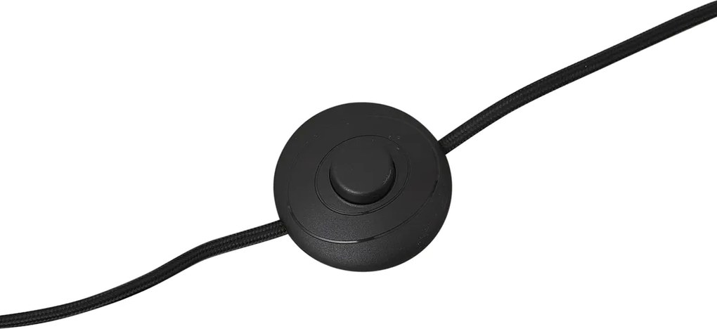 Lampa podłogowa szara z beżowym kloszem i białym wnętrzem 45 cm - Classico