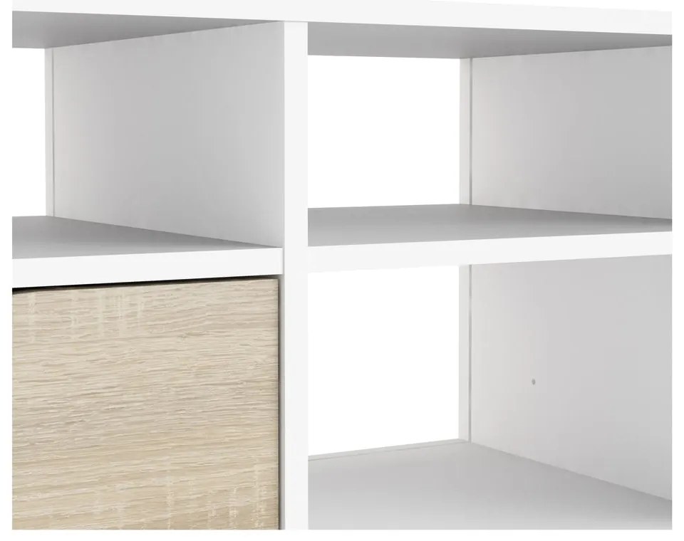 Biała szafka pod TV Tvilum Oslo, 117 x 57 cm