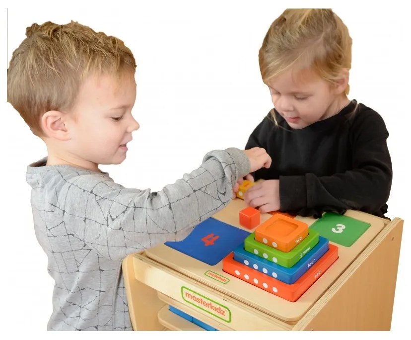 Piramidka drewniana edukacyjna liczenie kolory masterkidz