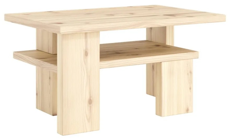 Stolik z litego drewna sosnowego w naturalnym kolorze 45x68 cm Japan – Karup Design
