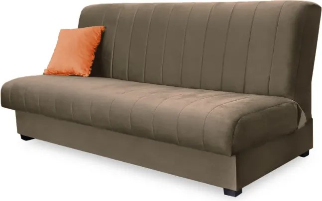 Sofa z Funkcją Spania SIGMA Rozkładana Wersalka Dwuosobowa Beżowa Nowoczesna do Salonu