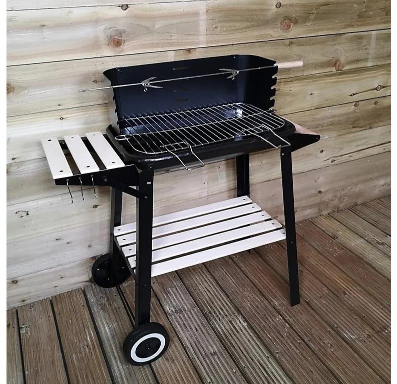 Mobilny grill z półką BBQ 83 x 45 cm