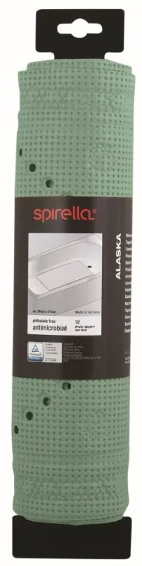 Spirella Antypoślizgowa mata do wanny ALASKA,zielona, 91 x 36 cm