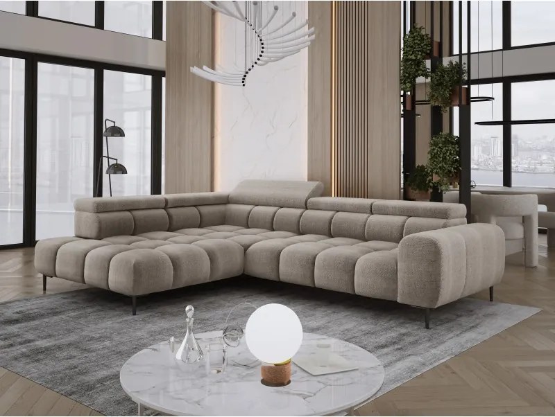 Narożnik PLAZA L Lewostronny w tkaninie EDEN 04 WERSAL