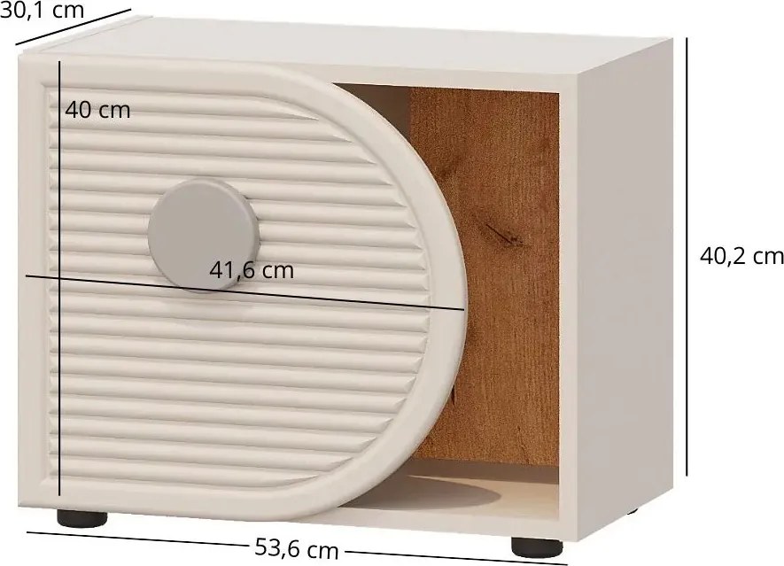 Kaszmirowa szafka modułowa dziecięca na zabawki N8-R27