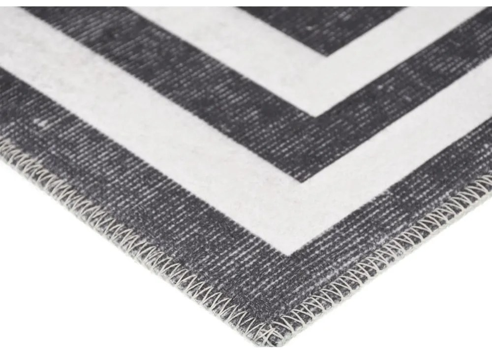 Szaro-biały chodnik odpowiedni do prania 200x80 cm – Vitaus