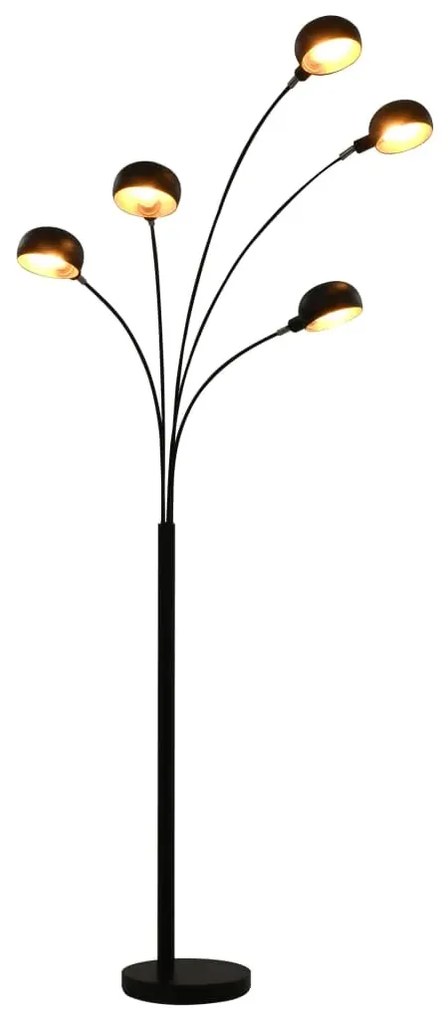 Czarno-złota lampa zodiac podłogowa regulowana - 3X EX184 P5-E74